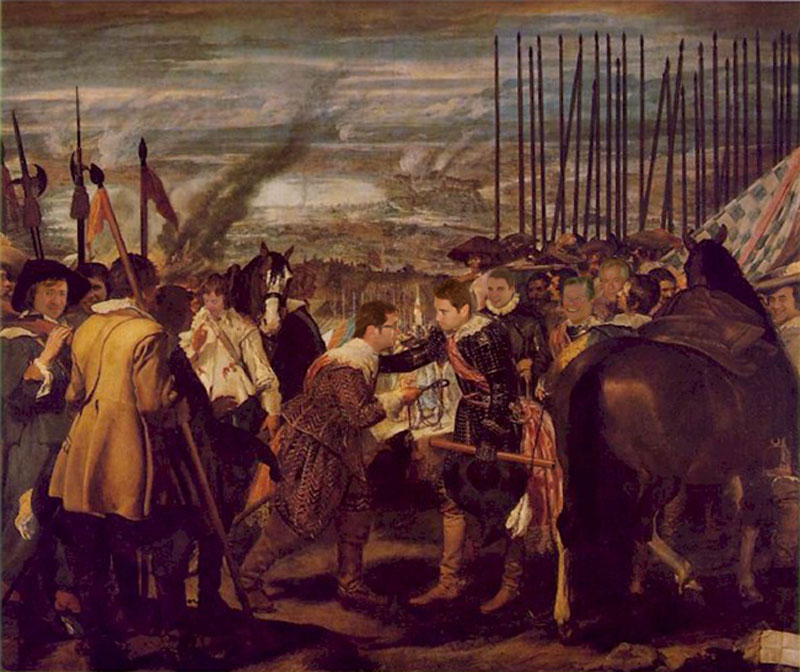 La rendición de Breda segun Velazquez